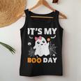 Its My Boo Day Halloween Birthday Ghost Pink Bow Girls Women Tank Top Unique Gifts