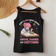 Just A Girl Who Loves Anime Ramen And Sketching Anime Women Tank Top Unique Gifts