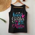 Keeper Of The Gender Auntie Loves You Aunt Baby Announcement Women Tank Top Unique Gifts