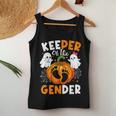 Keeper Of The Gender Reveal Baby Fall Halloween Thanksgiving Women Tank Top Unique Gifts