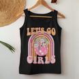 Let's Go Girls Retro Rainbow Cowgirl Disco Bachelorette Women Tank Top Unique Gifts
