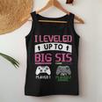 Leveled Up To Big Sister 2024 Cute I'm Going To Be A Big Sis Women Tank Top Unique Gifts