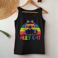 Lgbt Ally Cat Be Kind Gay Rainbow Lgbtq Flag Gay Pride Women Tank Top Unique Gifts