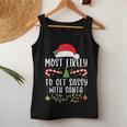 Most Likely To Get Sassy With Santa Christmas Matching Women Tank Top Funny Gifts