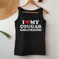 I Love My Cougar Girlfriend I Heart My Cougar Girlfriend Gf Women Tank Top Funny Gifts
