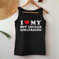 I Love My Hot Cougar Girlfriend Red Heart Boyfriend Women Tank Top Personalized Gifts