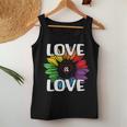 Love Is Love Rainbow Sunflower Lgbt Gay Lesbian Pride Women Tank Top Unique Gifts