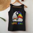 Love Wins - Cute Lgbtq Rainbow Gnomes For Proud Gay Couple Women Tank Top Unique Gifts