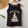Merry Catmas Cat Mountain Christmas Tree Not Ugly Sweater Women Tank Top Unique Gifts