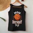 Mom Of The Birthday Boy Basketball Theme Bday Party Women Tank Top Personalized Gifts