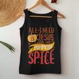 All I Need Is Jesus Christ And Pumpkin Spice Latte Fall Yall Latte Women Tank Top Unique Gifts