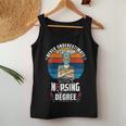 Never Underestimate A Cat Mom With A Nursing Degree Funny Women Tank Top Basic Casual Daily Weekend Graphic Funny Gifts
