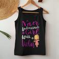 Never Underestimate A Girl With A Violin Cool Gift Gift For Womens Women Tank Top Basic Casual Daily Weekend Graphic Funny Gifts