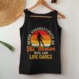 Never Underestimate An Old Woman Who Can Line Dance Gift For Womens Women Tank Top Basic Casual Daily Weekend Graphic Funny Gifts