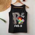 P Is For Pre-K Leopard Teacher Happy First Day Of School Women Tank Top Funny Gifts