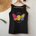 Pansexual Monarch Butterfly Insect Subtle Pan Pride Month Women Tank Top Unique Gifts