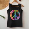Peace Love Hippie Sign Love Flower World Peace Day Women Tank Top Unique Gifts