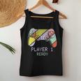 Player 1 Ready Future Dad & Mom Baby Announcement Cute Women Tank Top Unique Gifts