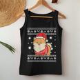 Pomeranian Ugly Christmas Sweater Women Tank Top Unique Gifts
