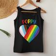 Poppy Lgbt Flag Heart Gay Pride Month Lgbtq Rainbow Women Tank Top Unique Gifts