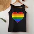 Pride Heart Novelty Pride Rainbow Heart Women Tank Top Unique Gifts