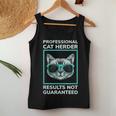 Professional Cat Herder For Cat Mom & Dad - Cat Women Tank Top Unique Gifts