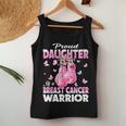 Proud Daughter Of A Breast Cancer Warrior Boxing Gloves Women Tank Top Funny Gifts