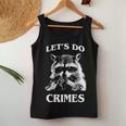 Raccoon Lets Do Crimes Trashed Racoon Panda Lovers Women Tank Top Unique Gifts