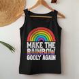 Make The Rainbow Godly Again Lgbt Flag Gay Pride Women Tank Top Unique Gifts