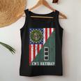 Retired Army Chief Warrant Officer Cw3 Half Rank & Flag Women Tank Top Unique Gifts