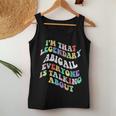 Retro Groovy Abigail Personal First Name Women Tank Top Unique Gifts