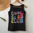 Retro Groovy Cool Big Sis Club Flower Funny Sister Girl Kids Women Tank Top Basic Casual Daily Weekend Graphic Funny Gifts
