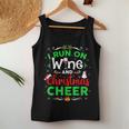 I Run On Wine And Christmas Cheer Wine Lover Women Tank Top Unique Gifts