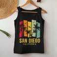 San Diego California Retro Surf Beach Lover Men Women Women Tank Top Unique Gifts