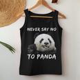 Never Say No To Panda For Panda Lovers Women Tank Top Unique Gifts