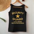 Security Guard Little Sister Protection Sibling Back Women Tank Top Unique Gifts