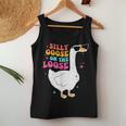Silly Goose On The Loose Retro Vintage Groovy Women Tank Top Funny Gifts