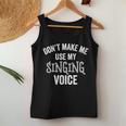 Singing Voice Singer Choir Chorus Music Teacher Women Tank Top Unique Gifts