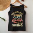 Skiing Girl Never Underestimate Women Tank Top Unique Gifts
