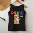 Sloth Gay Pride Rainbow Flag Proud Lgbtq Cool Lgbt Ally Women Tank Top Unique Gifts