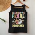 Somebodys Feral Mommy Wild Family Cat Mom Floral Mushroom For Mom Women Tank Top Unique Gifts