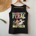 Somebodys Feral Mother Wild Family Cat Mom Floral Mushroom For Mom Women Tank Top Unique Gifts