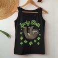 St Patricks Day Lucky Sloth Boys Girls Men Women Women Tank Top Basic Casual Daily Weekend Graphic Personalized Gifts