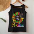 Sunflower Latino Hispanic Heritage Month Roots And Flags Women Tank Top Funny Gifts