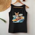 Surfing Corgi On A Surfboard On A Wave Surf Beach Women Tank Top Unique Gifts Surfing Corgi On A Surfboard On A Wave Surf Beach Women Tank Top Unique Gifts