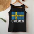 Swedish Sweden Flag National Pride Roots Country Family Women Tank Top Unique Gifts