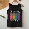 Teaching With Flair Pen Teacher Back To School Gifts Women Women Tank Top Weekend Graphic Funny Gifts