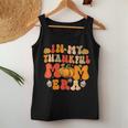 In My Thankful Mama Era Groovy Mom Fall Autumn Thanksgiving Women Tank Top Personalized Gifts