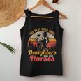 The Best Dads Have Daughters Who Ride Horses Women Tank Top Basic Casual Daily Weekend Graphic Funny Gifts
