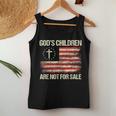 The Sounds Of Freedom Gods Children Are Not For Sale Flag Women Tank Top Weekend Graphic Unique Gifts